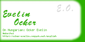evelin ocker business card